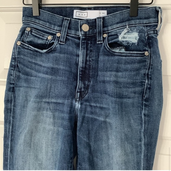 AYR Superba Straight Leg Ankle Distressed Jeans 26 - Picture 14 of 14